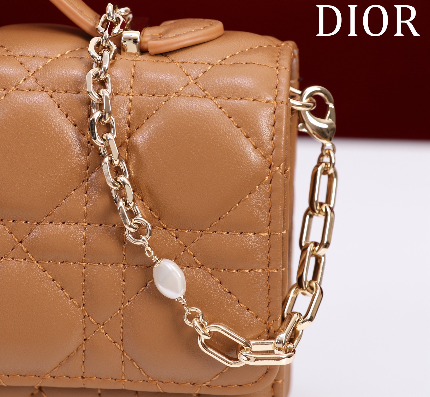 My Dior Mini Bag Tan Cannage Lambskin